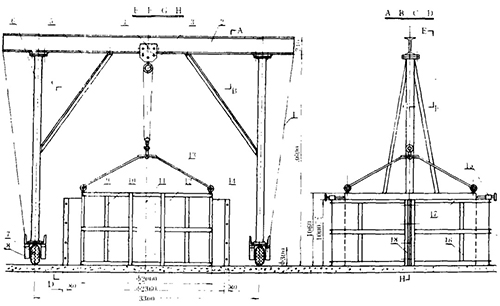 2000mm立式振動水泥管模具結構圖
